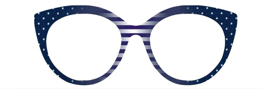 Suzi's Navy Stripes & Polka Dots