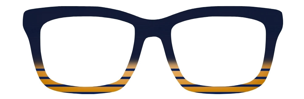 "Midnight Marina"
- the deep navy fading into golden stripes gives off
coastal, nautical elegance with a hint of mystery.