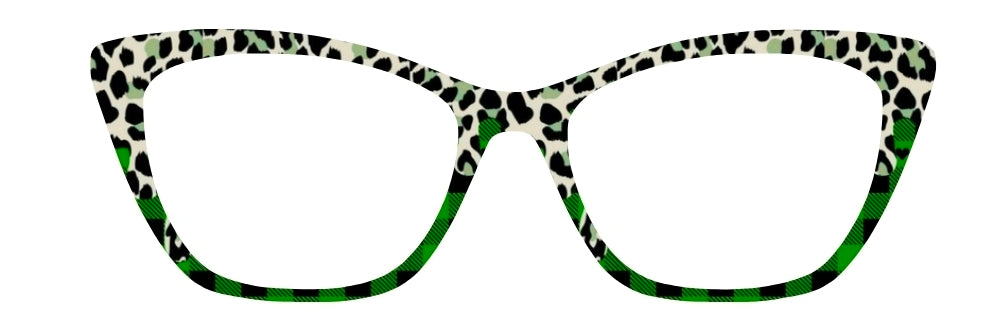 Suzi's Green Cheetah Drip Buffalo Print