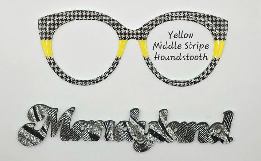 Yellow Middle Stripe Houndstooth