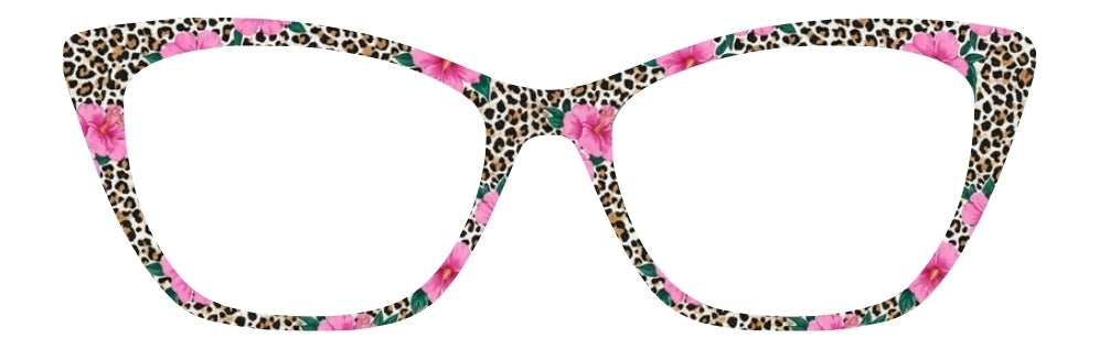 Pink Hibiscus & Cheetah