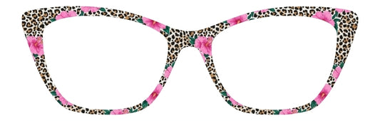 Pink Hibiscus & Cheetah