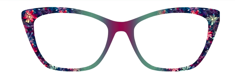 Stained Glass Fireflies Vertical Fade