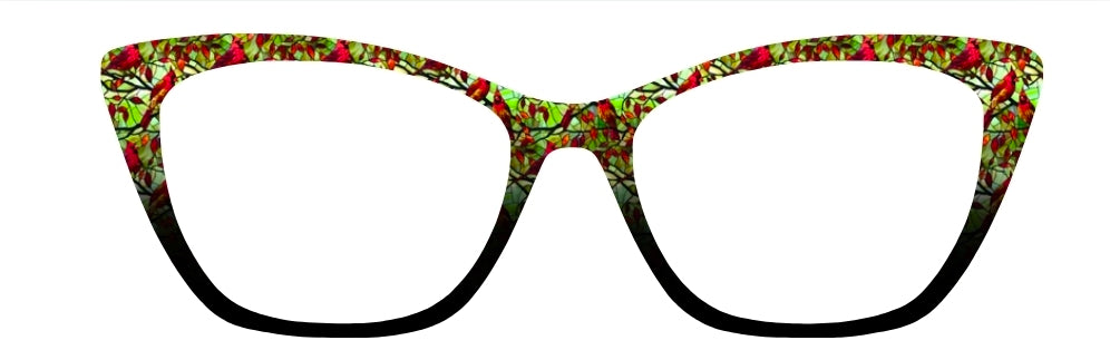 Cardinal Stained Glass Fade to Black