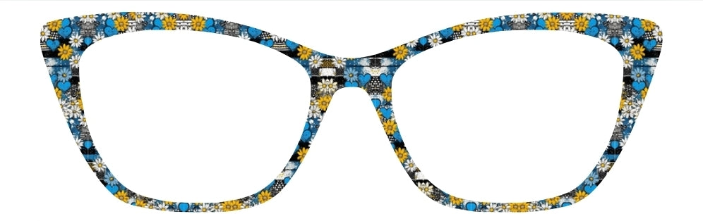Blue & Gold Daisies
