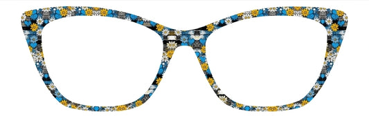 Blue & Gold Daisies