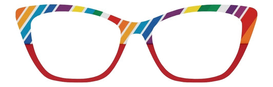 Rainbow Stripes & Red Split