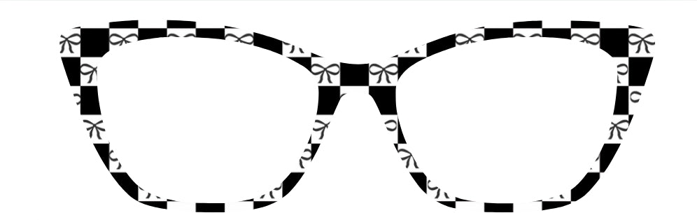 Karrie's Black & White Checkered Bows