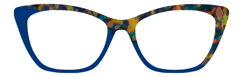 Navy Diagonal Tort (Semi-Translucent)