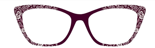 Mulberry Floral Vertical Fade