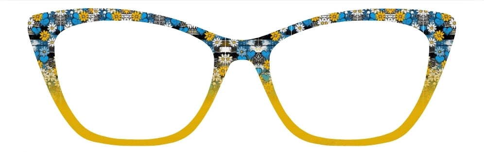 Blue & Gold Daisies