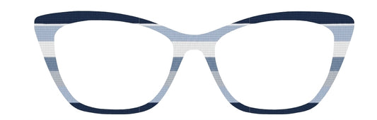 Thordis Shades of Blue Stripes