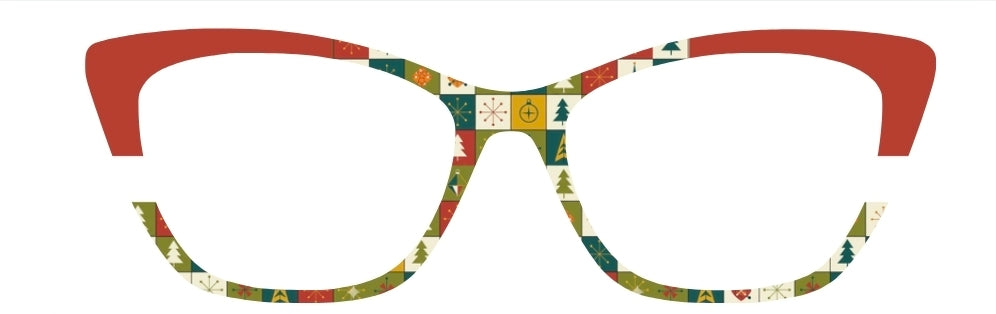 SJP Mid-Century Modern Christmas/Red Corners