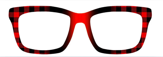 DJ Red & Black Buffalo Plaid Ombre