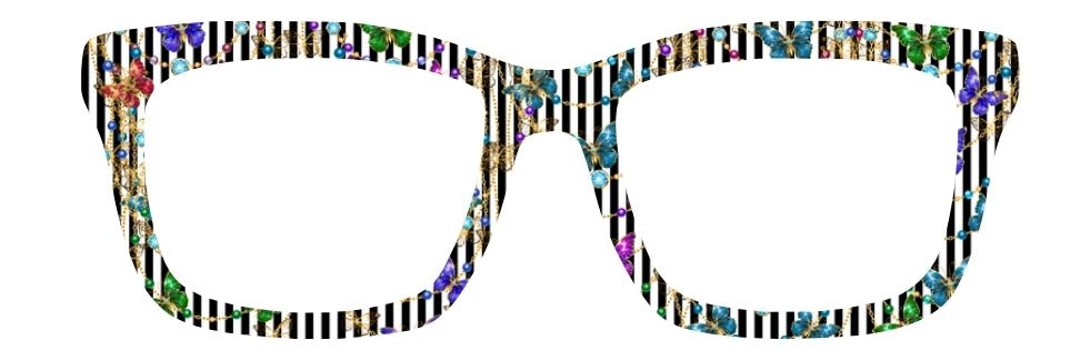 Multicolored Bejeweled Butterflies