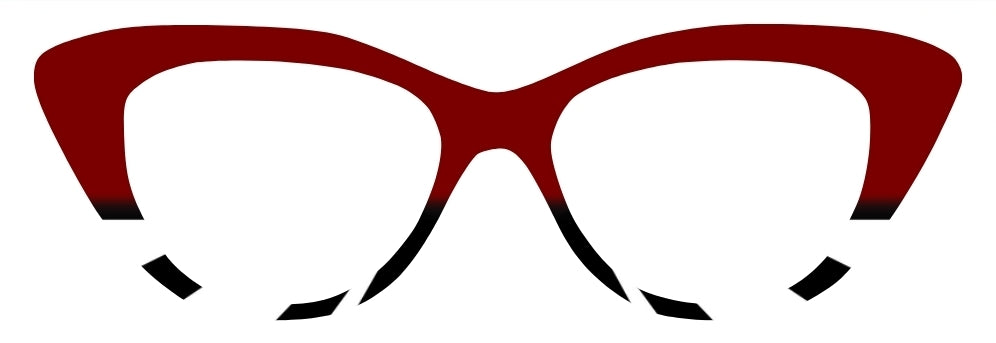 JW Burgundy Black & White Horizontal Split(Semi-Translucent)