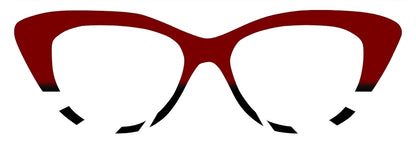 JW Burgundy Black & White Horizontal Split(Semi-Translucent)