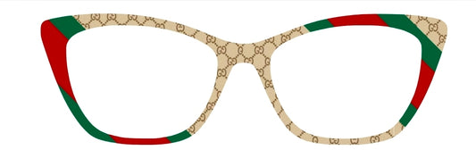 Jules "Gucci" Inspired Green/Red Diagonal Stripes