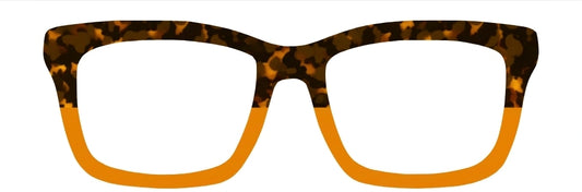 Amber Tort Split to Orange (Semi-Translucent)