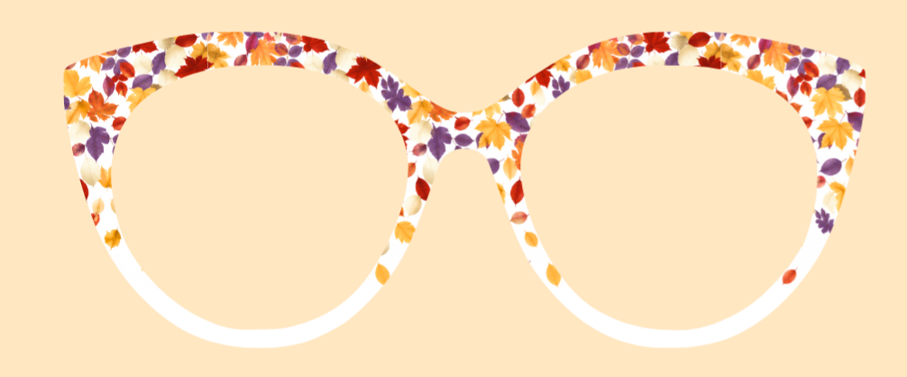 The Falling Leaves fade to Clear or White *add the $10 Resin/Shimmer/Embellishment option and Note "Add Foil Leaves"