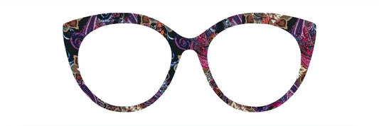 Kim's Black, Pink & Purple Paisley