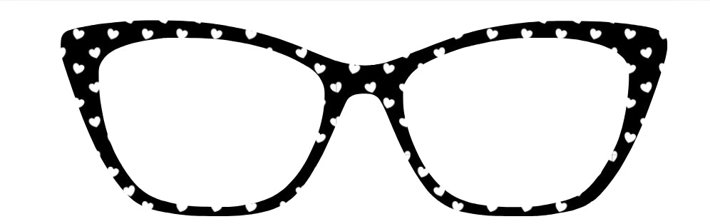 Black & White Polka Dot Hearts 2025