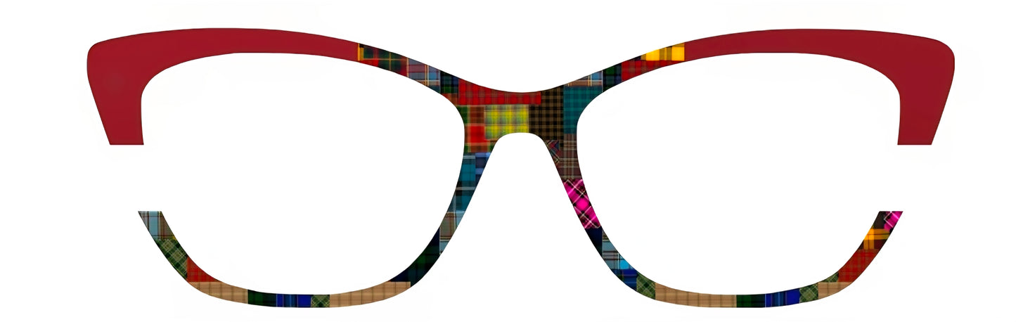 SJP Pick a Plaid/Burgundy Corners