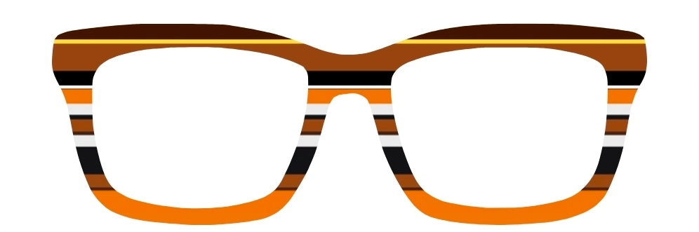 Orange, Brown & Black Stripes