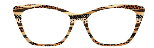 Gold Animal Print & Polka Dot Ribbons