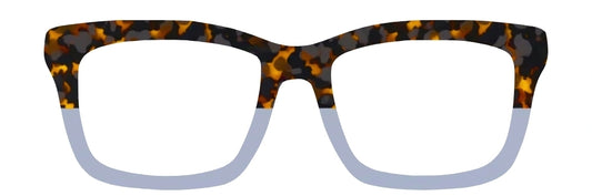 Amber Tort Split to Gray (Semi-Translucent)