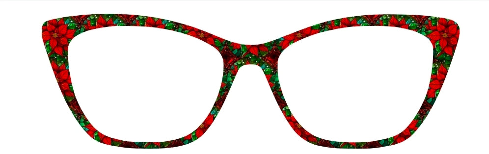 Christmas Poinsettia Stained Glass