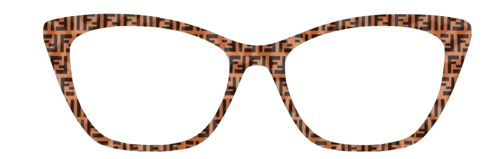 "Fendi" Inspired Tort (Semi-Translucent)