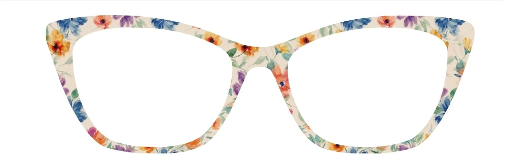 Jules Blue & Yellow Watercolor Floral