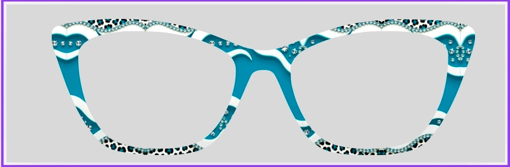 Aqua Waves & Diamonds