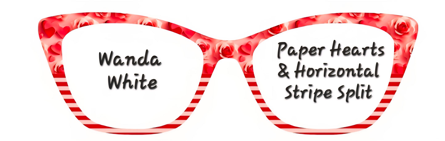 Paper Hearts & Horizontal Stripes Split