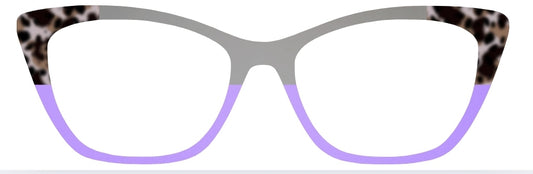 Leopard Tort Corners Gray/Lavender Split