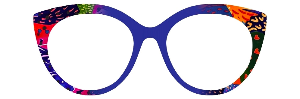 Curated Canvas Vertical Royal Blue Fade