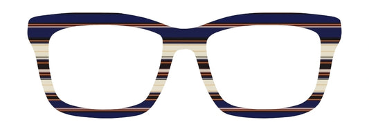 Navy & Cream Thin Stripes