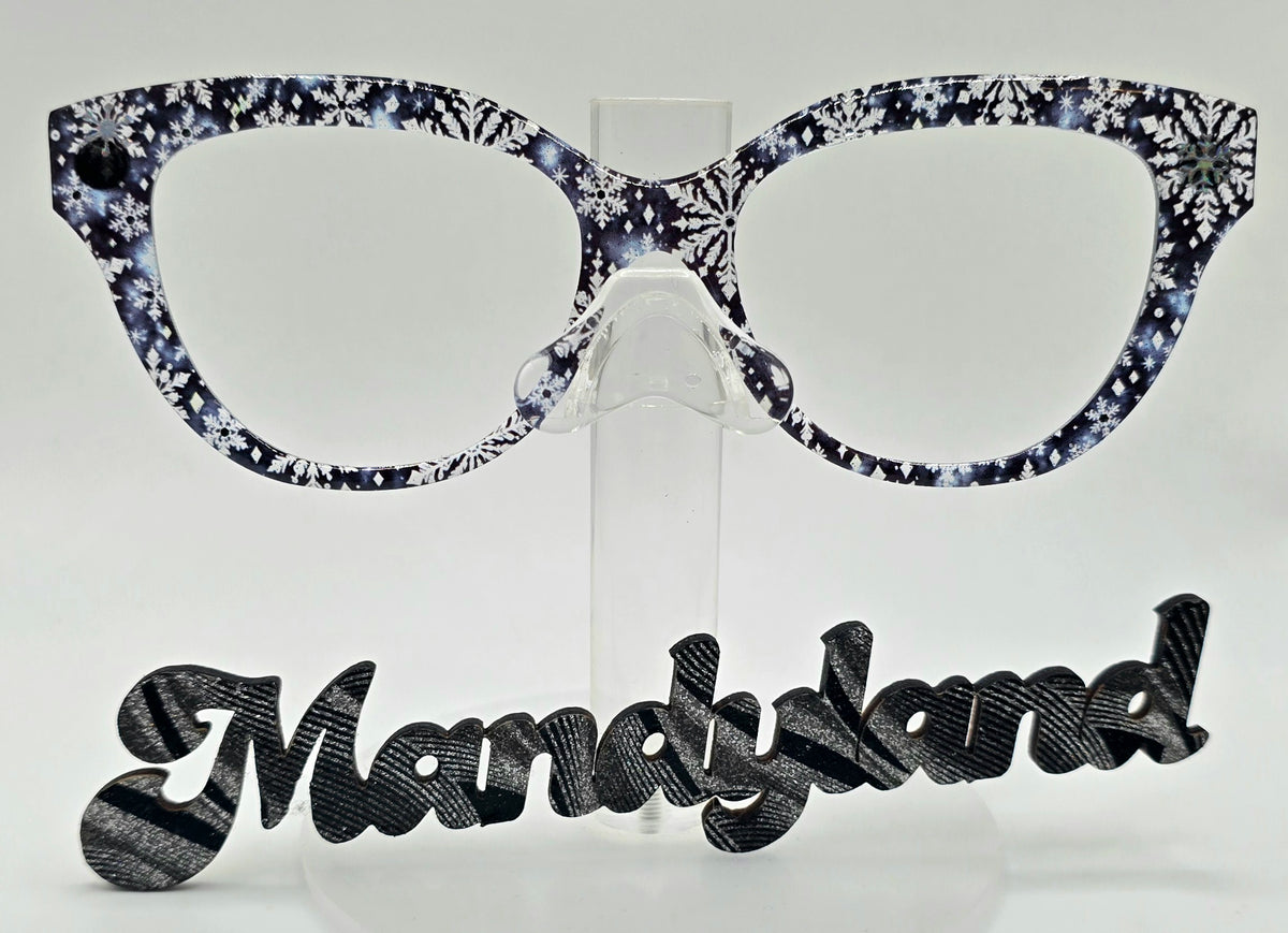 Snowy Nights *Add the $10 Resin/Shimmer/Embellishment option and Note "Holographic Glitter & Snowflakes"